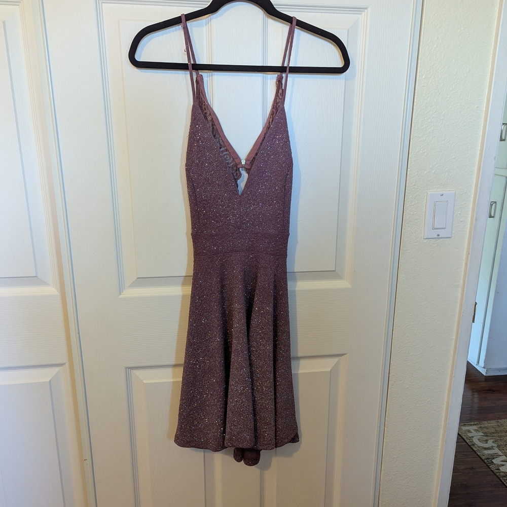 Windsor Glittery Mauve Dress